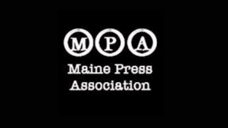 logo for the maine press association.