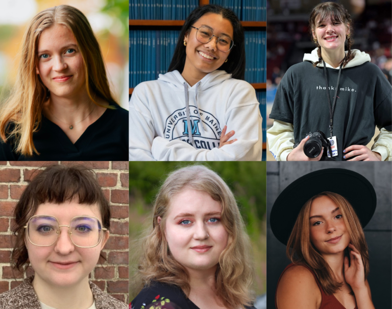 a composite photo showing the six scholarship recipients.